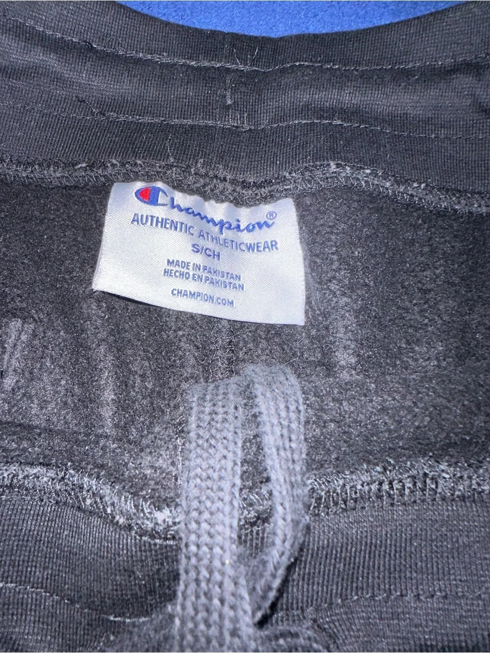 Men’s Champion Black Sweatpants Joggers Size Small S Embroidered C Logo